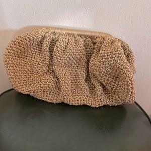 Sita 1910 NEW Evening Crocheted Clutch in Gold with Dust Bag